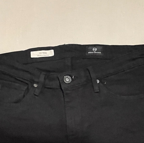 AG the prima mid rise cigarette skinny black jeans size 28 - Picture 6 of 9